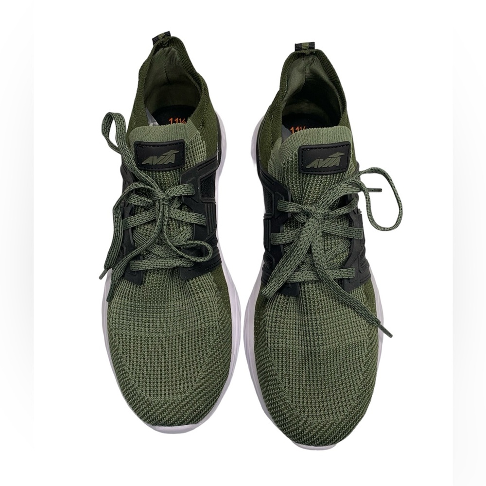 Avia Enduropro Mens Size 11.5 Olive Green Knit Sneakers Athletic Running Shoes